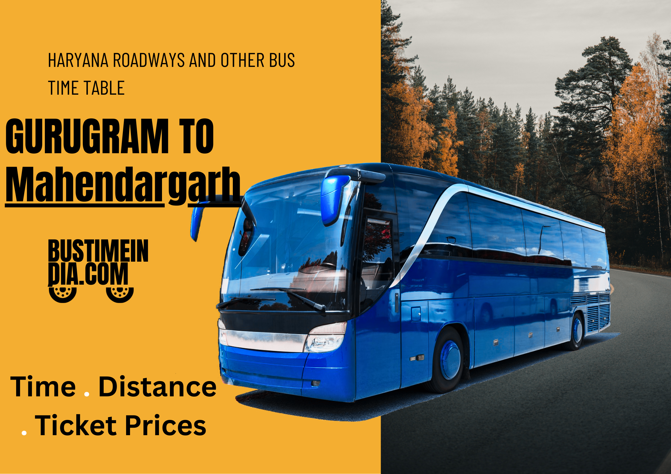 Gurugram to Mahendargarh Bus Time Table