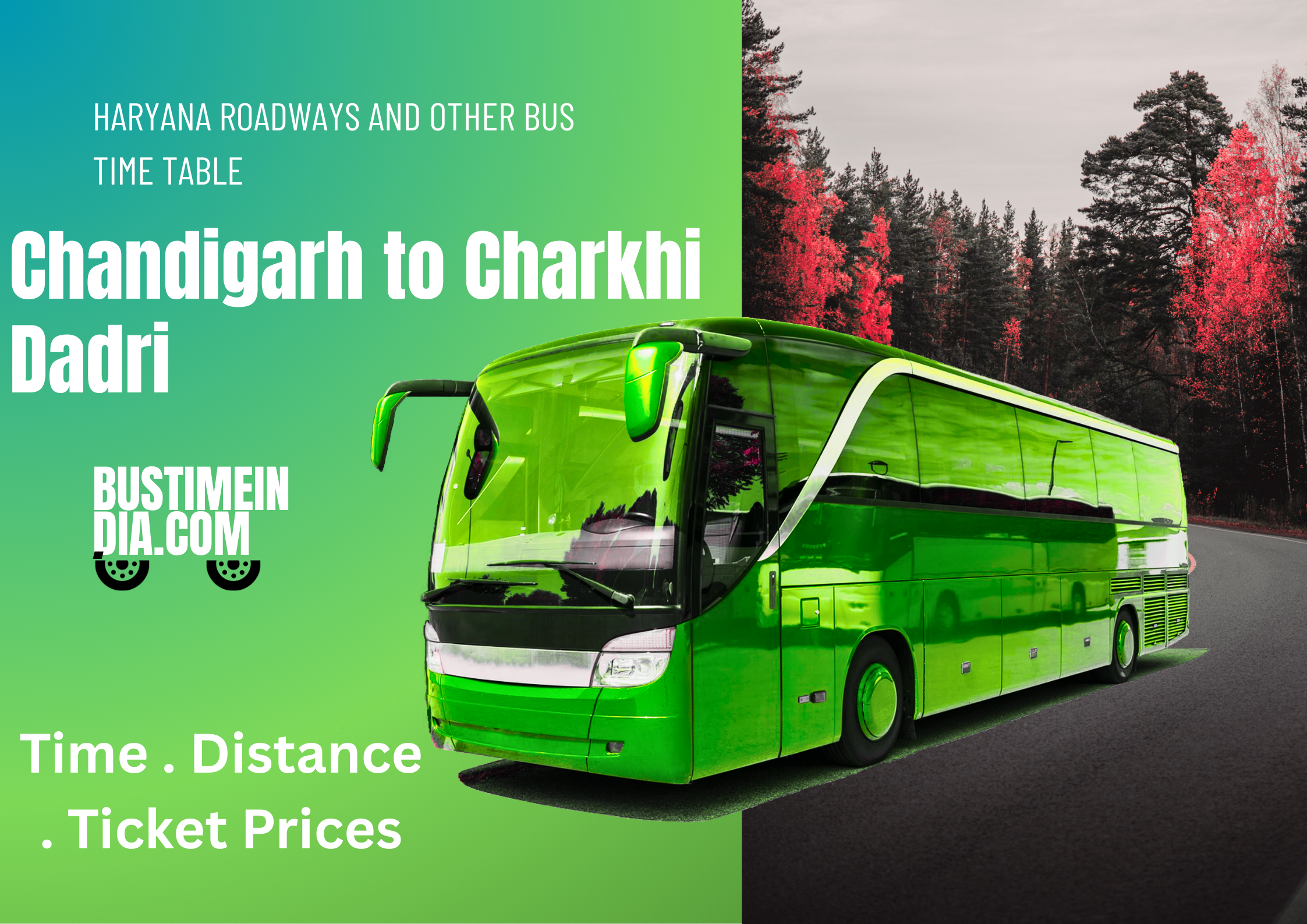 Chandigarh to Charkhi Dadri Bus Time Table