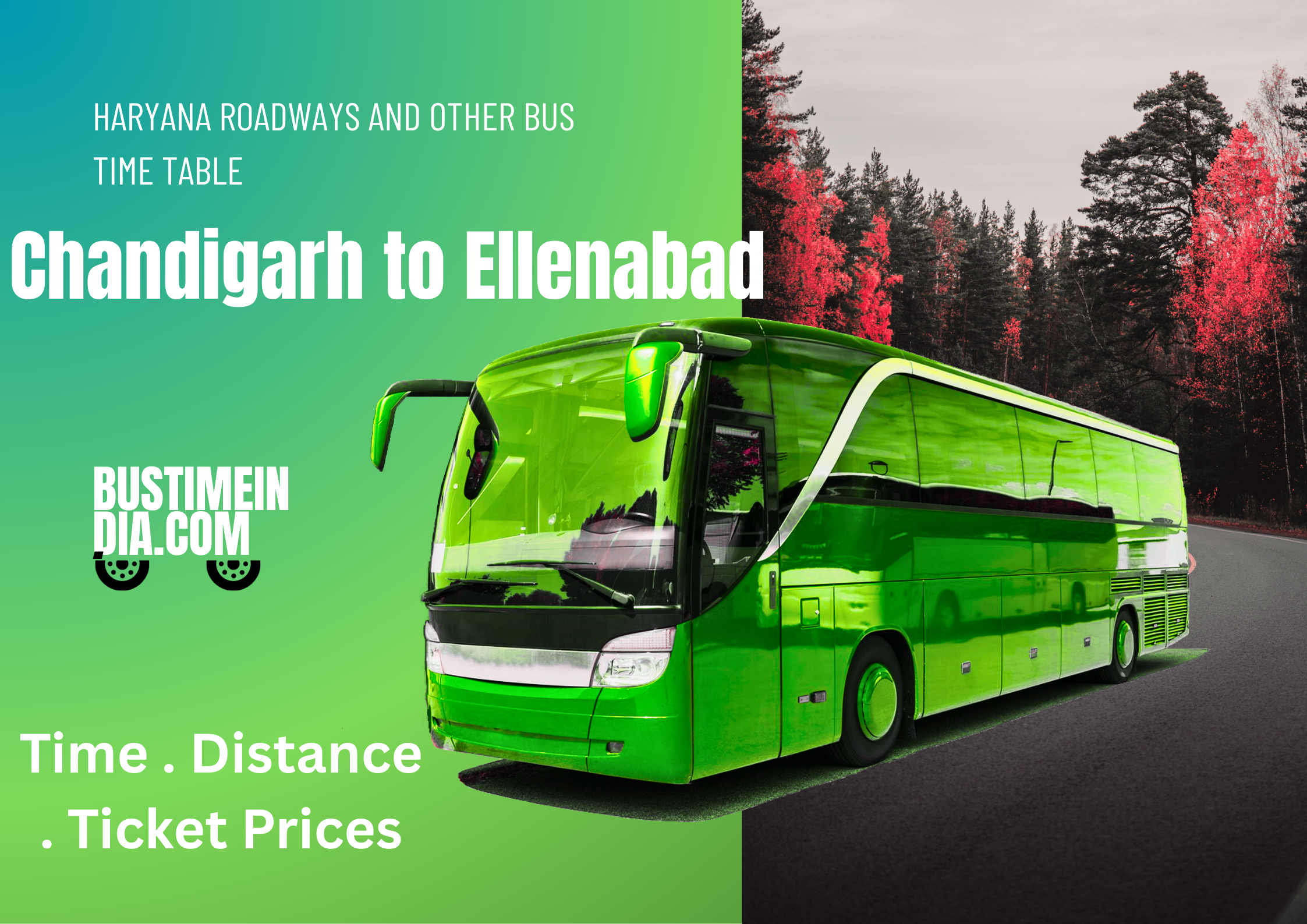 Chandigarh to Ellenabad Bus Time Table