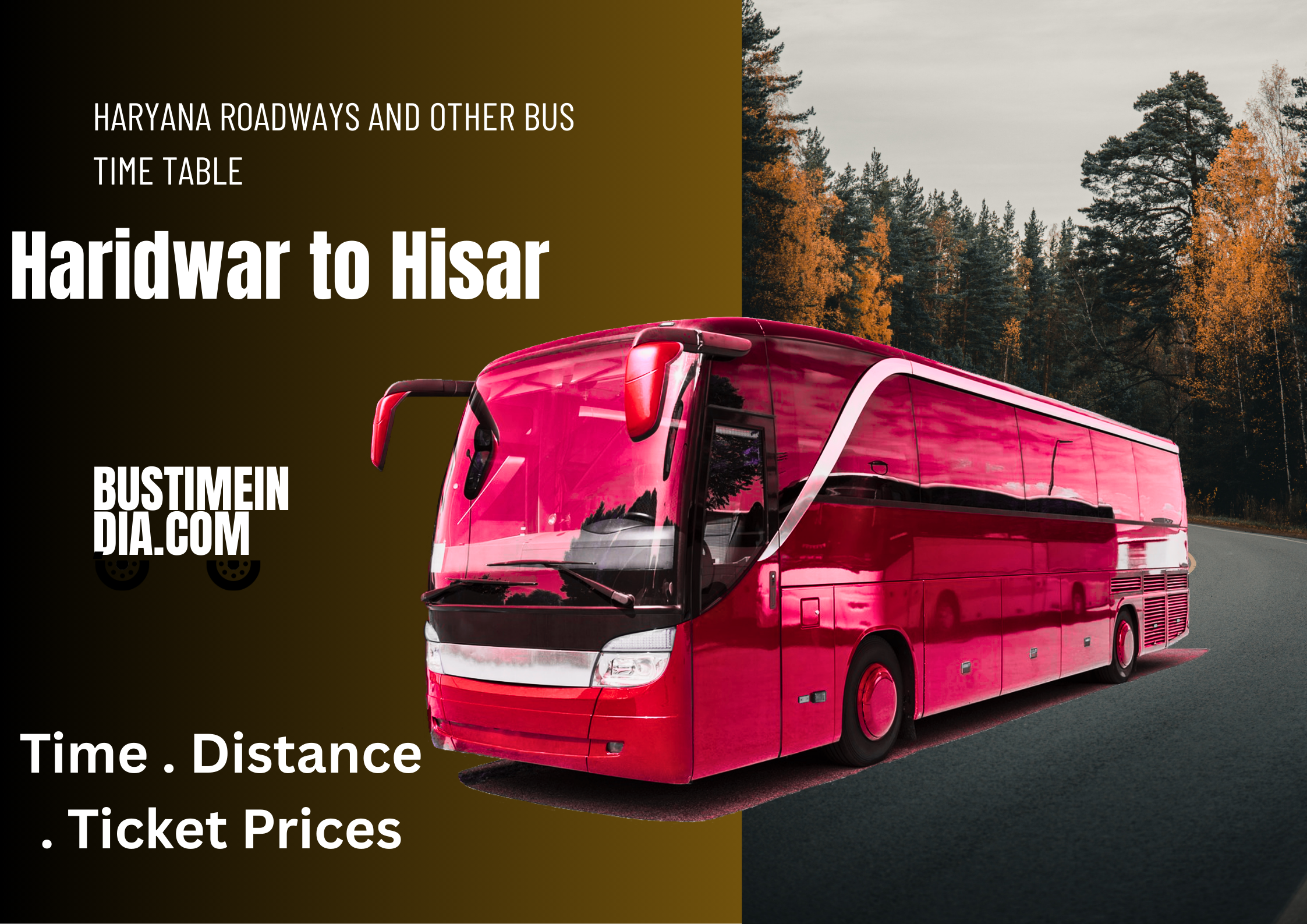 Haridwar to Hisar Bus Time Table