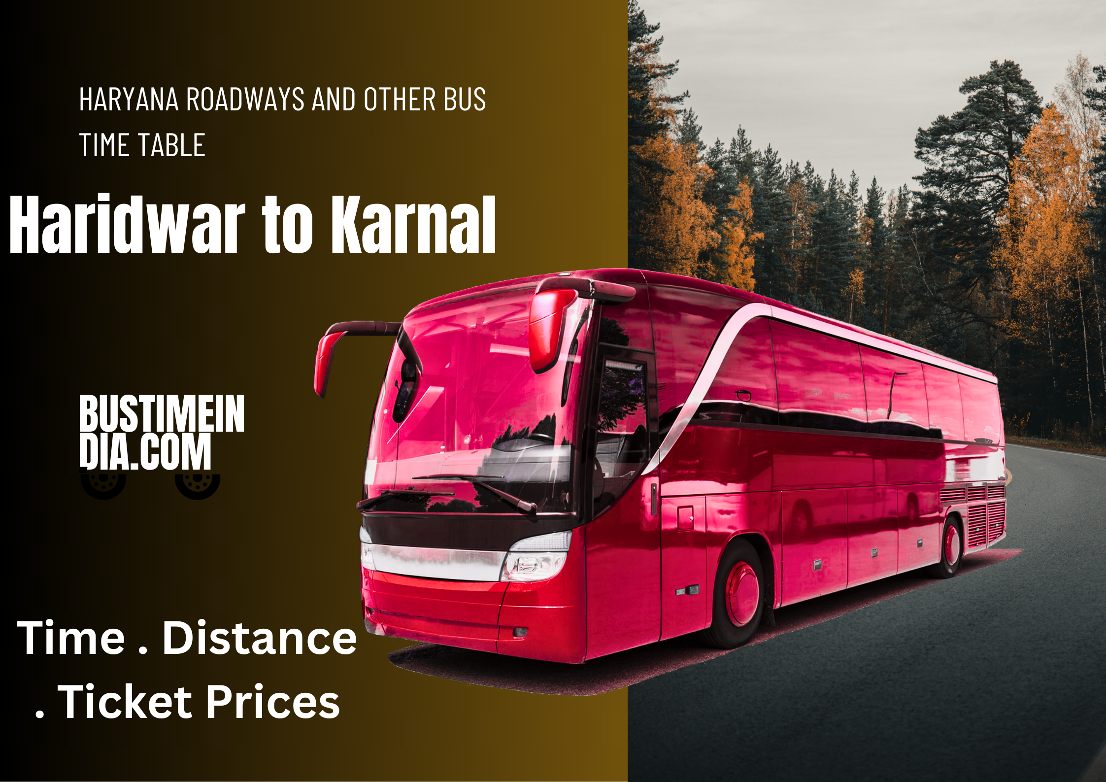 Haridwar to Karnal Bus Time Table