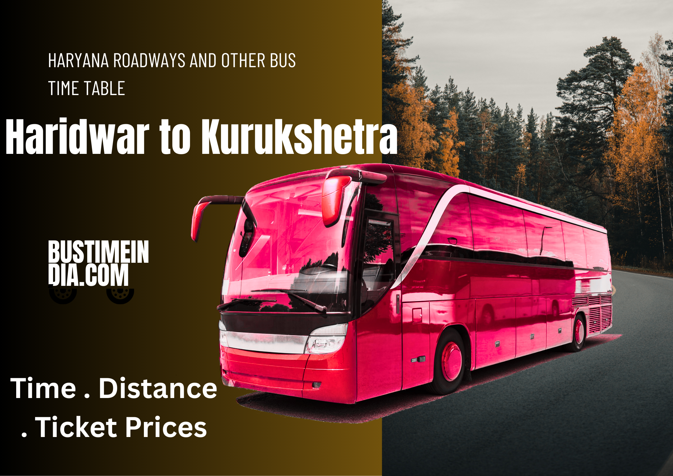 Haridwar to Kurukshetra Bus Time Table