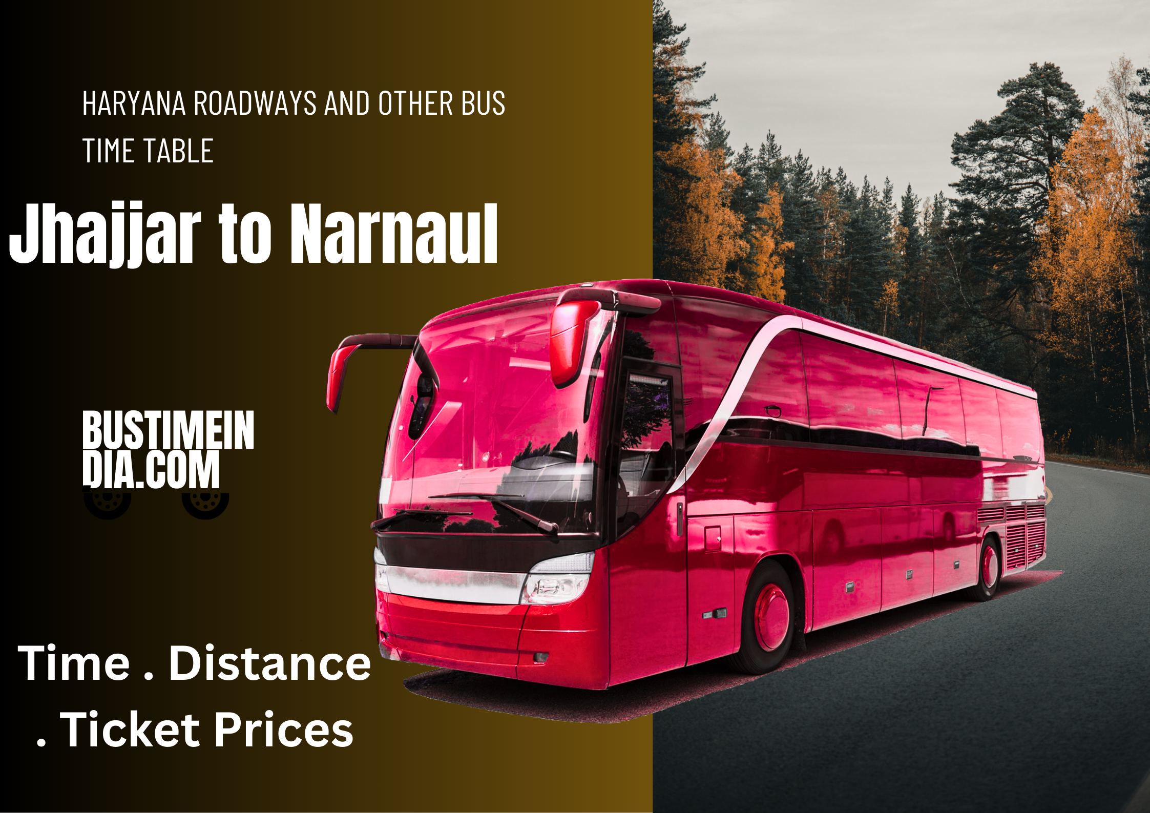 Jhajjar to Narnaul Bus Time Table