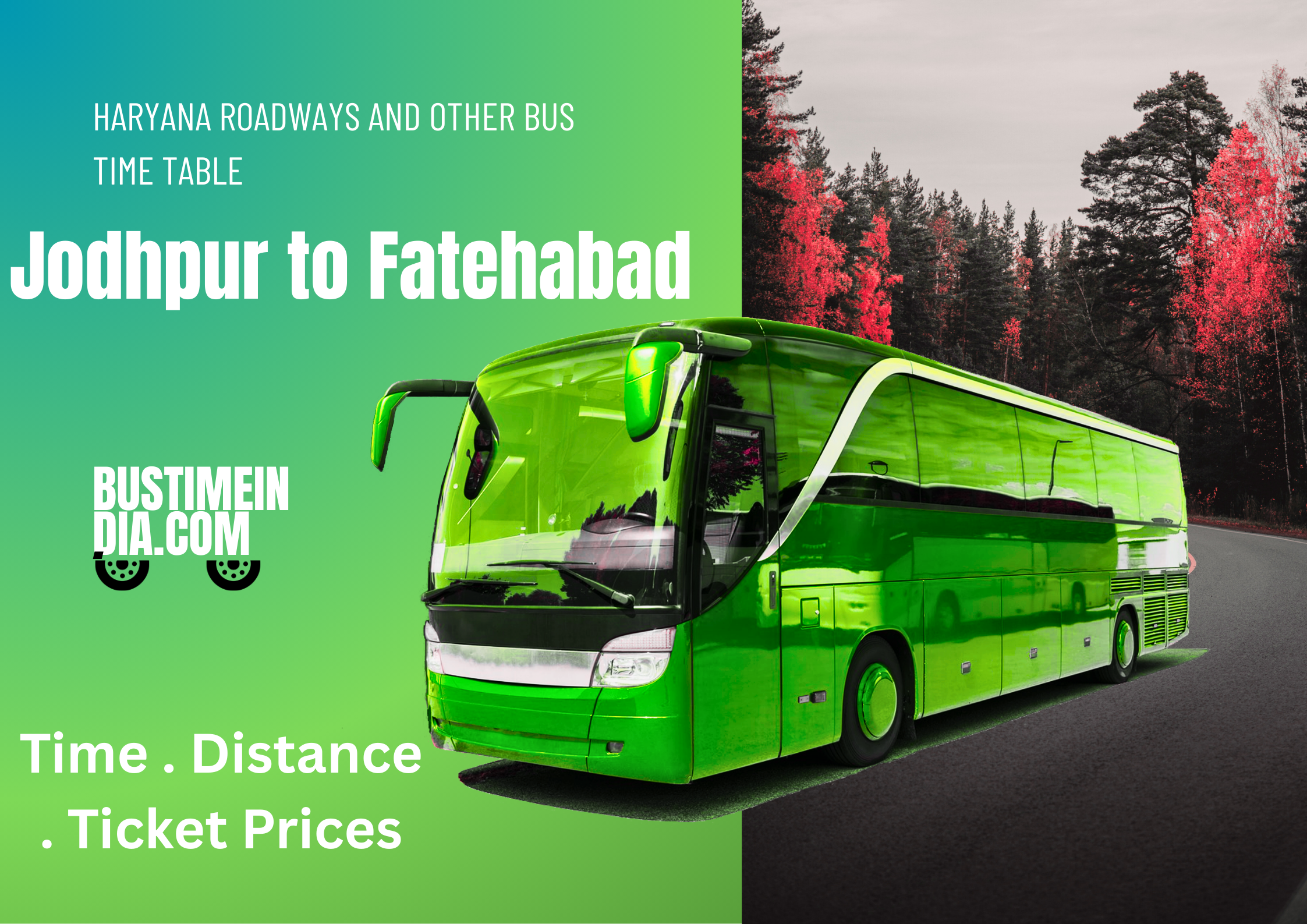 Jodhpur to Fatehabad Bus Time Table