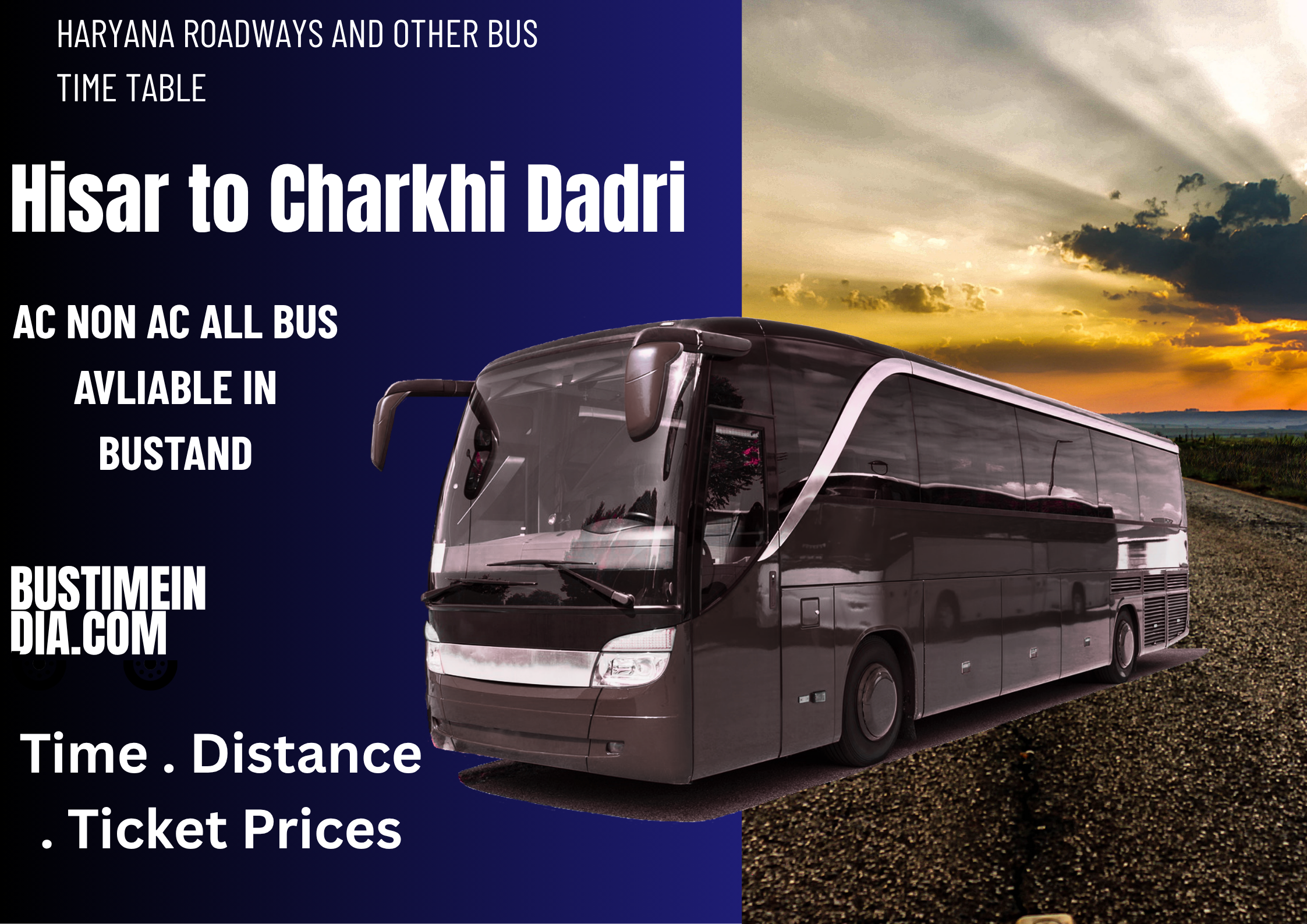 Hisar to Charkhi Dadri Bus Time Table